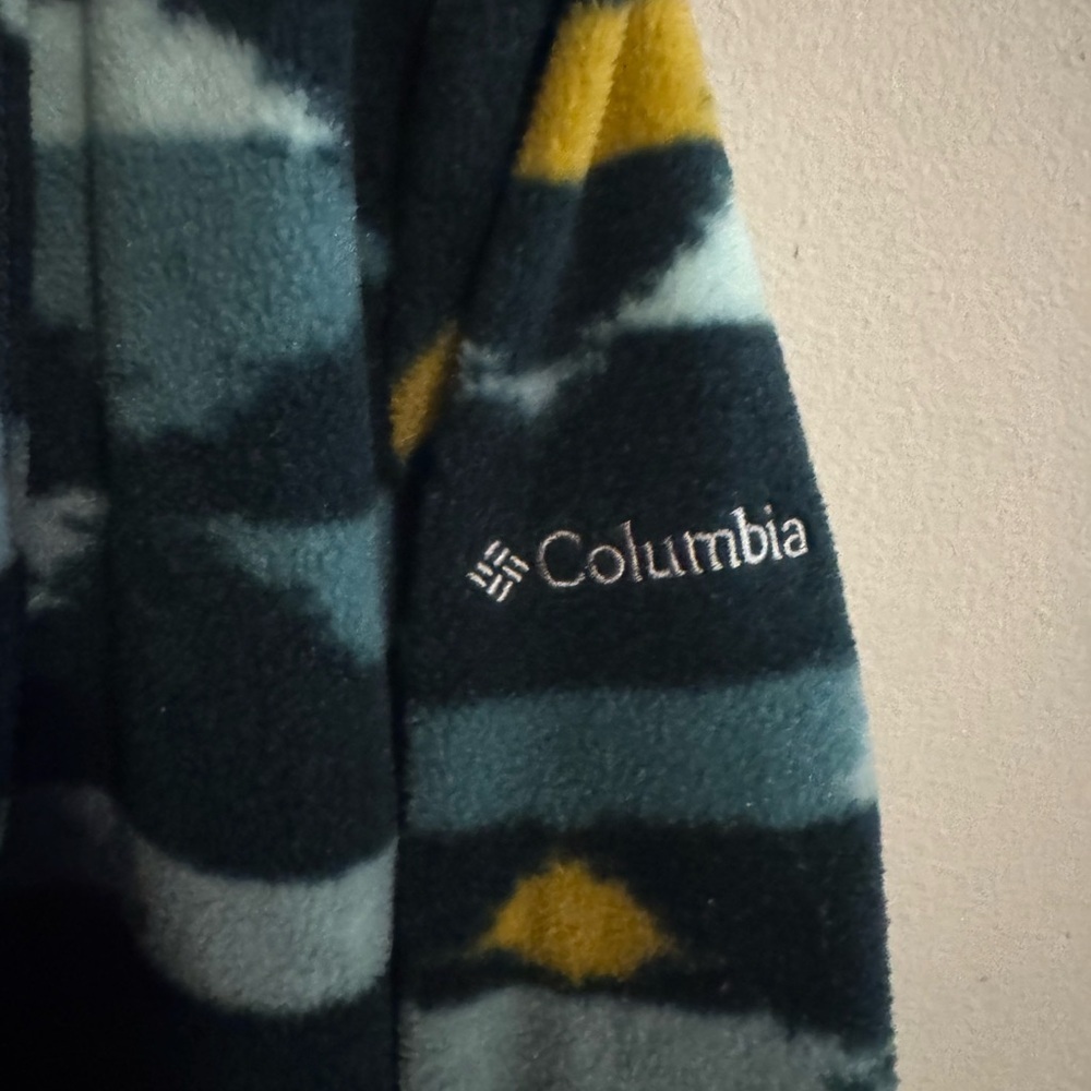 Columbia Women's Patterned Jacket - Black, Yellow, Blue - Picture 4 of 7